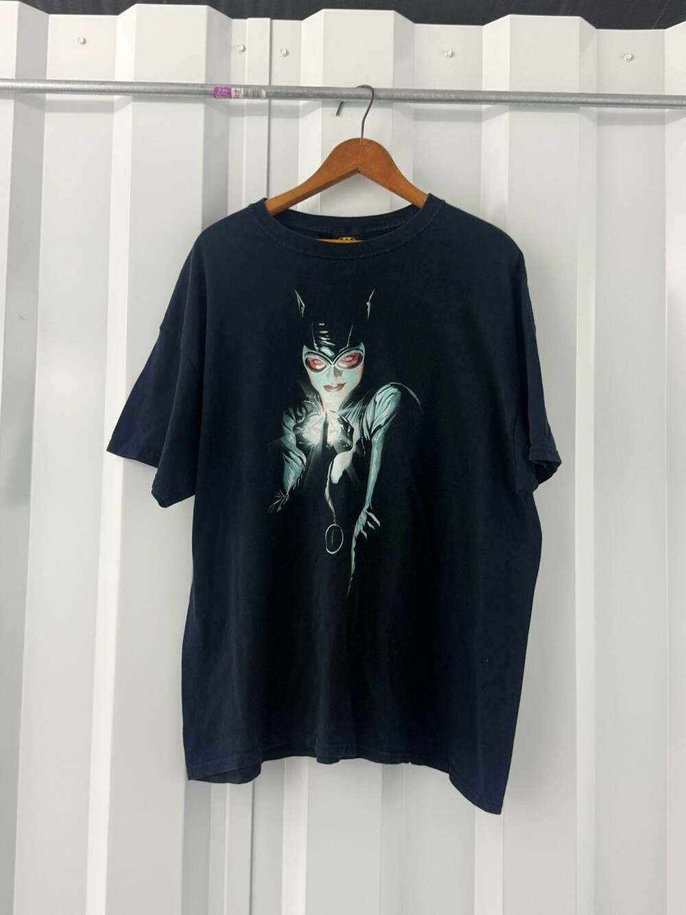 2009 DC Comics Batman Alex Ross Catwoman T-Shirt Black XL